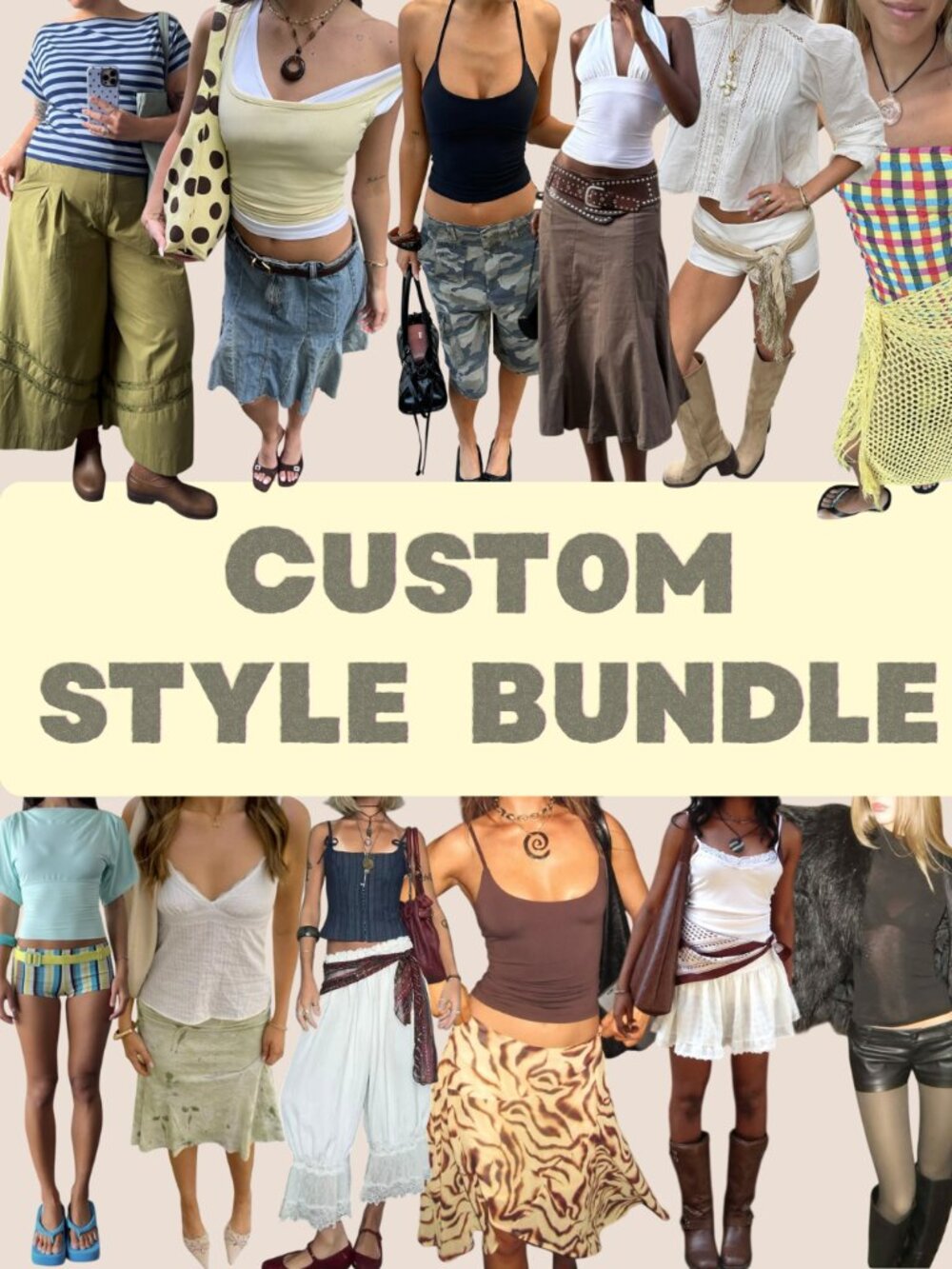 Custom‎ Style Bundle - Curated Mystery Clothing Box (Preloved & Vintage)